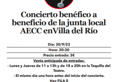 Concierto benéfico a beneficio de la junta local AECC en Villa del Río