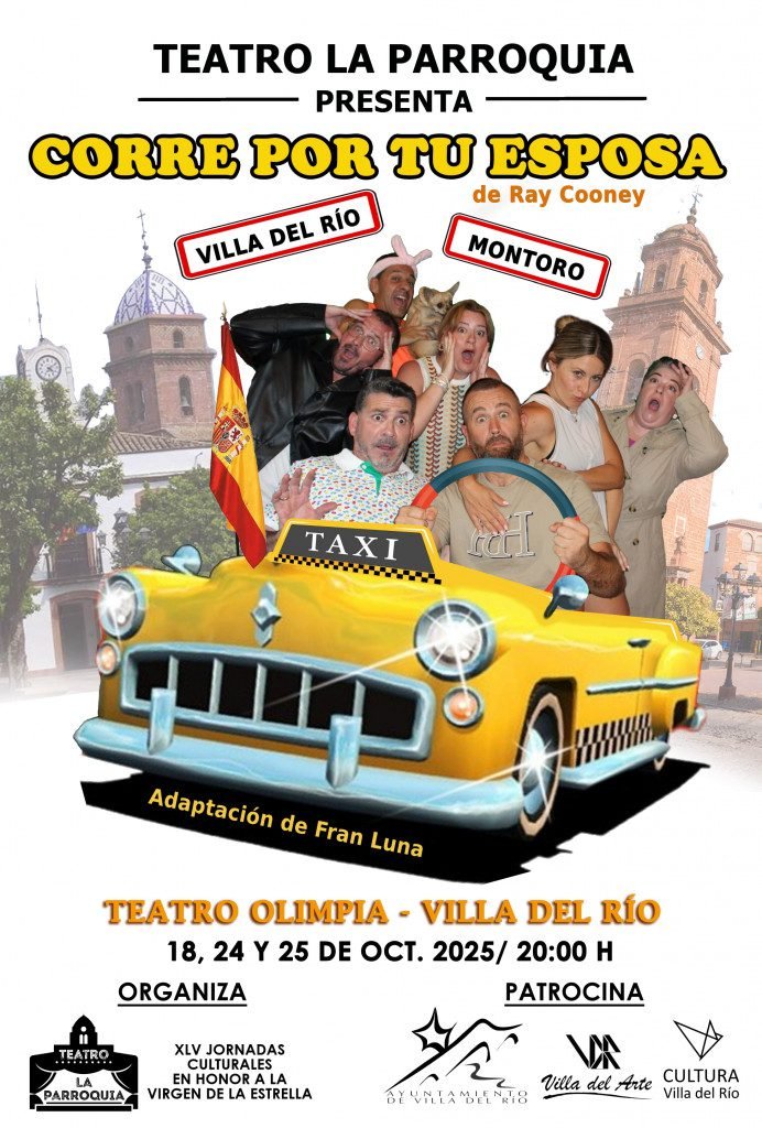 Obra de teatro: "Corre por tu esposa" en Villa del Río