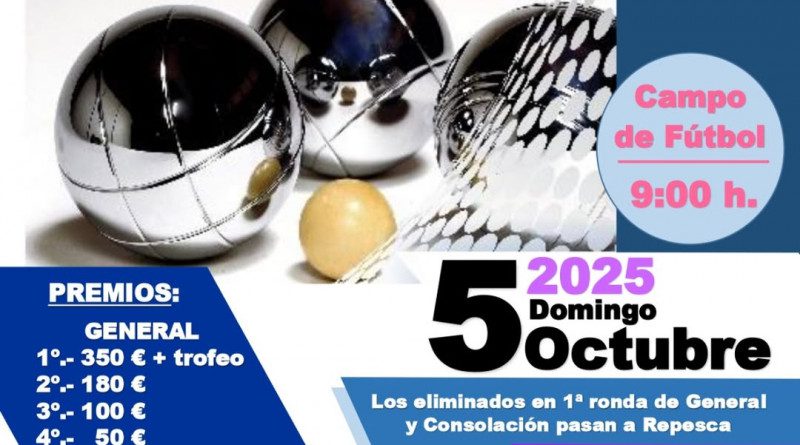 VIII Torneo de petanca en Villa del río
