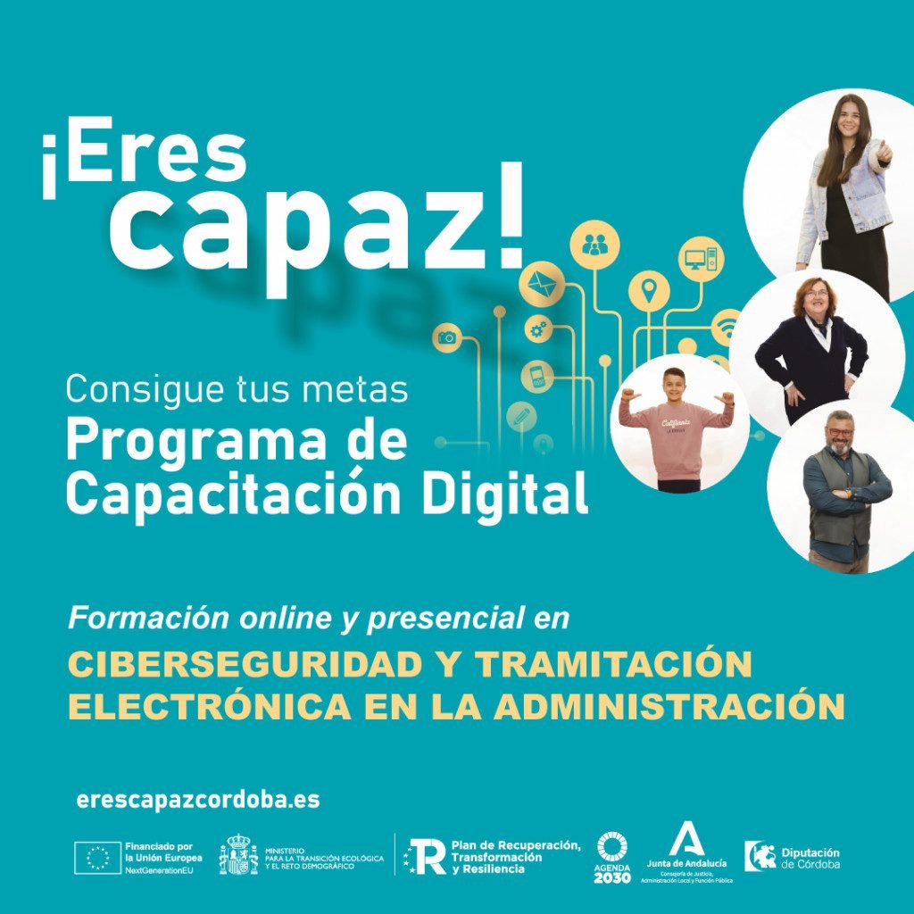 Cursos gratuitos de formación digital "Eres capaz"