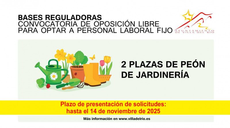 Oposición libre para peón de jardinería