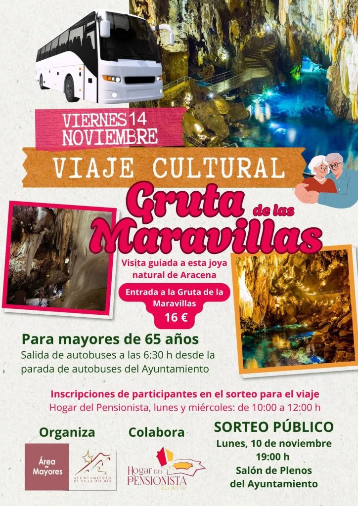 Viaje cultural a la Gruta de las Maravillas de Aracena