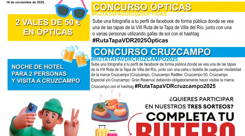 VIII EDICIÓN DE LA RUTA DE LA TAPA DE VILLA DEL RÍO 2025
