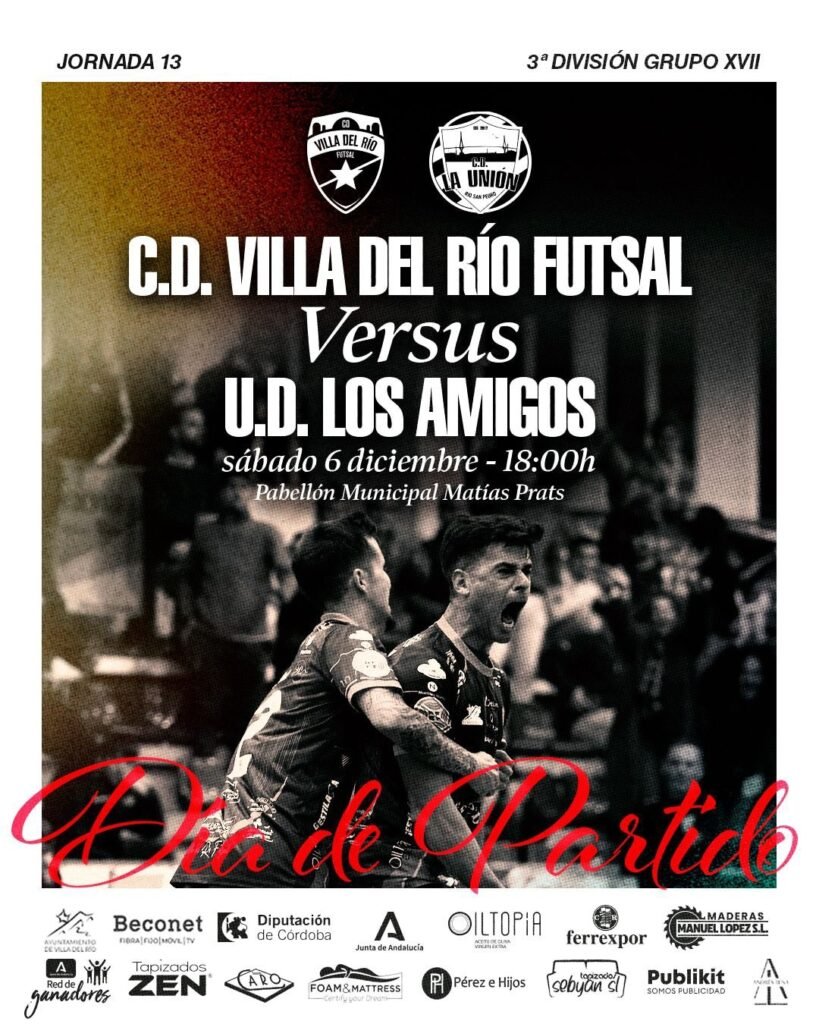 C.D. Villa del Río Futsal vs. U.D. Los Amigos
