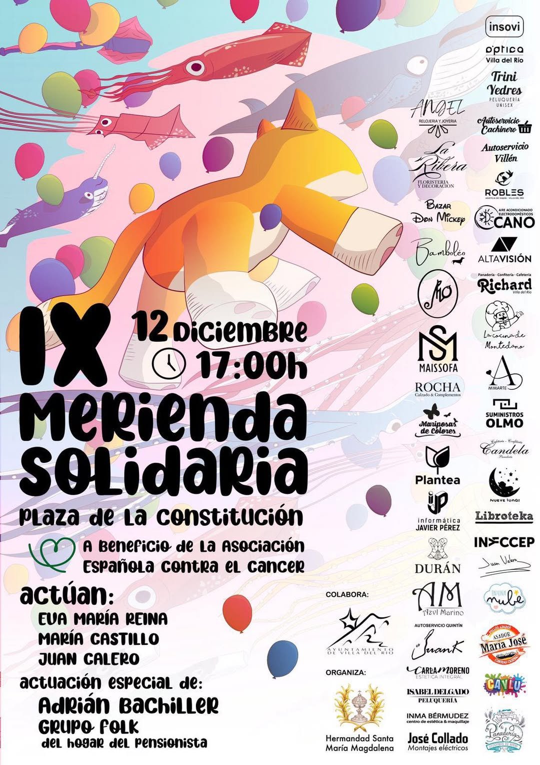 IX Merienda solidaria en Villa del Río