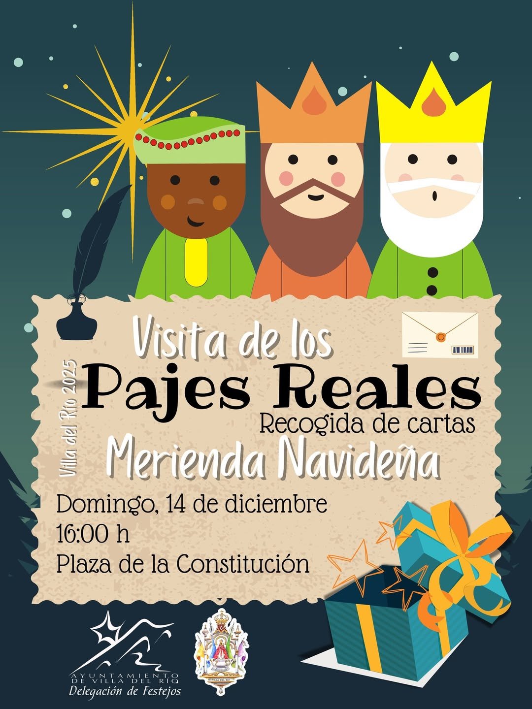 Los pajes reales visitan Villa del Río