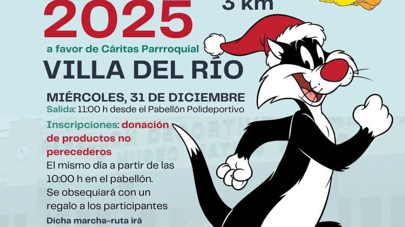 Marcha Solidaria “San Silvestre 2025” en Villa del Río