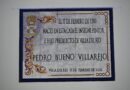 RENOVADA LA PLACA CONMEMORATIVA DEL NACIMIENTO DEL PINTOR PEDRO BUENO EN SU VIVIENDA NATAL DE VILLA DEL RÍO