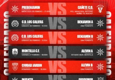 CALENDARIO DE PARTIDOS DEL FÚTBOL BASE