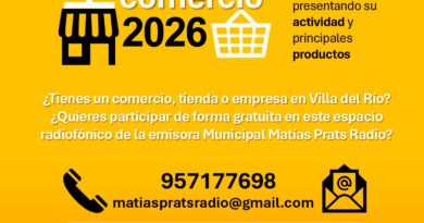 Espacio de difusión en radio para comercios, establecimientos y empresas locales en Villa del Río COMERCIO Y NUEVAS TECNOLOGÍAS | LA EMISORA MUNICIPAL "MATÍAS PRATS RADIO" OFRECE UN ESPACIO DE DIFUSIÓN A COMERCIOS, ESTABLECIMIENTOS Y EMPRESAS LOCALES