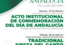 CONMEMORACIÓN DEL DÍA DE ANDALUCÍA 28-F EN VILLA DEL RÍO 2026