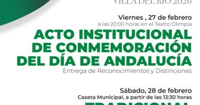 CONMEMORACIÓN DEL DÍA DE ANDALUCÍA 28-F EN VILLA DEL RÍO 2026