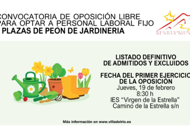 Listado de oposición para las plazas de peón de jardinero