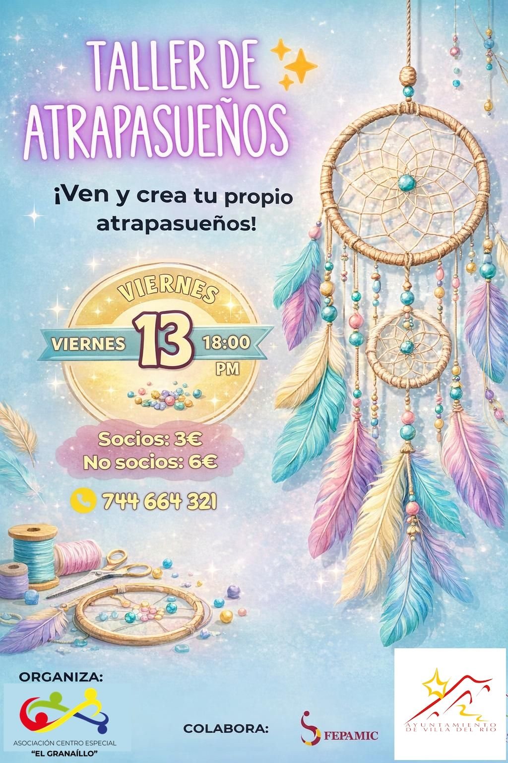 EDUCACIÓN | TALLER DE ATRAPASUEÑOS EN EL C.E "EL GRANAÍLLO"