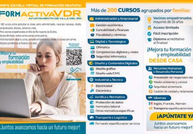 DISPONIBLES MÁS DE 200 CURSOS GRATUITOS EN LA PLATAFORMA DE FORMACIÓN ONLINE DE VILLA DEL RÍO