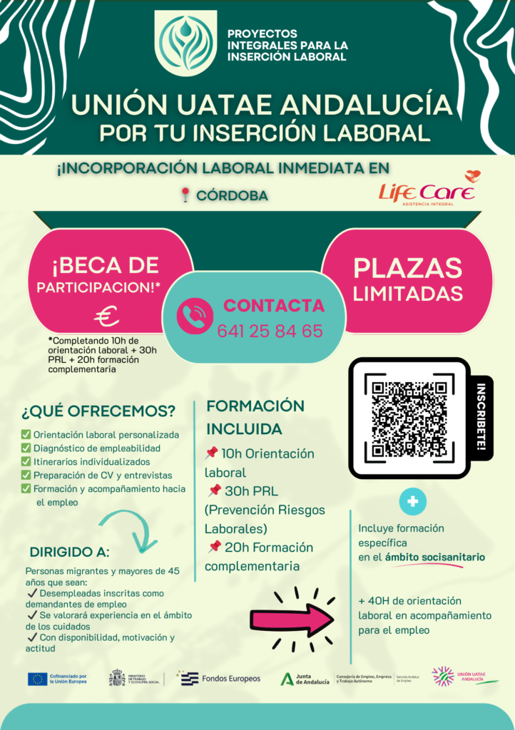 SERVICIOS SOCIALES | PROGRAMA DE INSERCIÓN LABORAL CON FORMACIÓN EN EL ÁMBITO SOCIOSANITARIO