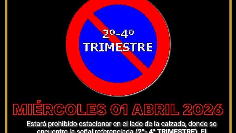 CAMBIO DE ESTACIONAMIENTO TRIMESTRAL