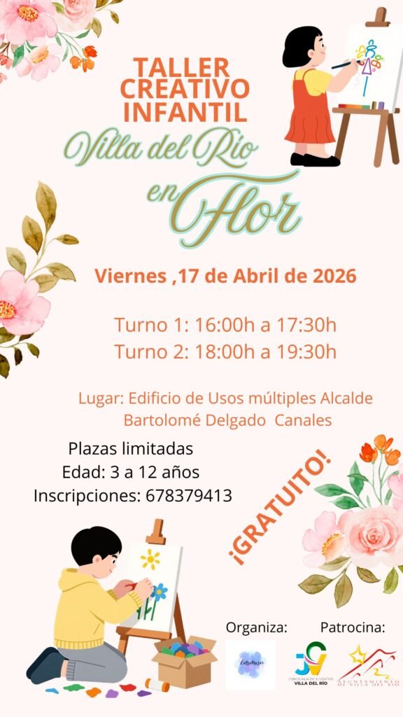 TALLER CREATIVO INFANTIL “VILLA DEL RÍO EN FLOR”