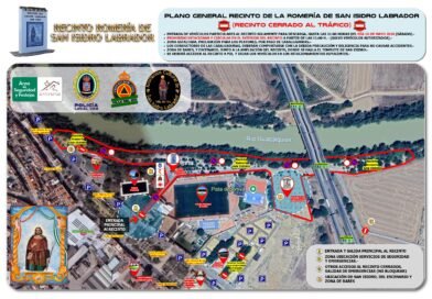 PLANO GENERAL DEL RECINTO DE LA ROMERÍA DE SAN ISIDRO LABRADOR 2026