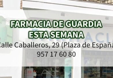 FARMACIA DE GUARDIA EN VILLA DEL RÍO DURANTE ESTA SEMANA