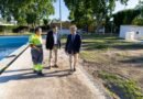 EL PRESIDENTE DE LA DIPUTACIÓN DE CÓRDOBA VISITA LA PISCINA MUNICIPAL DE VERANO DE VILLA DEL RÍO TRAS LAS ACTUACIONES REALIZADAS POR LOS DAÑOS DEL TEMPORAL