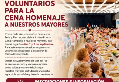 ¿QUIERES COLABORAR COMO VOLUNTARIO EN LA CENA HOMENAJE A NUESTROS MAYORES?