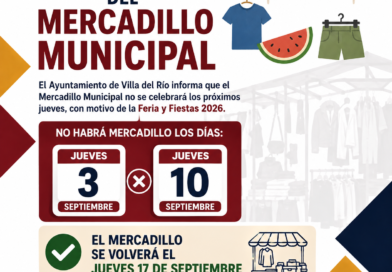 MERCADILLO MUNICIPAL | SUSPENSIÓN LOS JUEVES 3 Y 10 DE SEPTIEMBRE