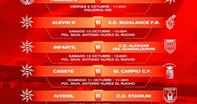 CALENDARIO DE PARTIDOS DEL VILLA DEL RÍO S.D. · DEL 9 AL 12 DE OCTUBRE DE 2026 DEPORTES | CALENDARIO DE PARTIDOS DEL VILLA DEL RÍO S.D. · DEL 9 AL 12 DE OCTUBRE DE 2026