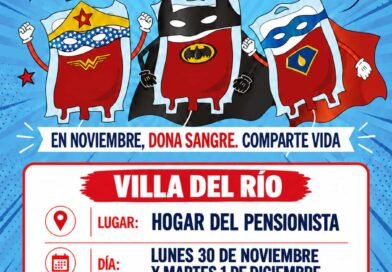 ¡HAY UN HÉROE EN TI! VILLA DEL RÍO ACOGERÁ UNA NUEVA CAMPAÑA DE DONACIÓN DE SANGRE