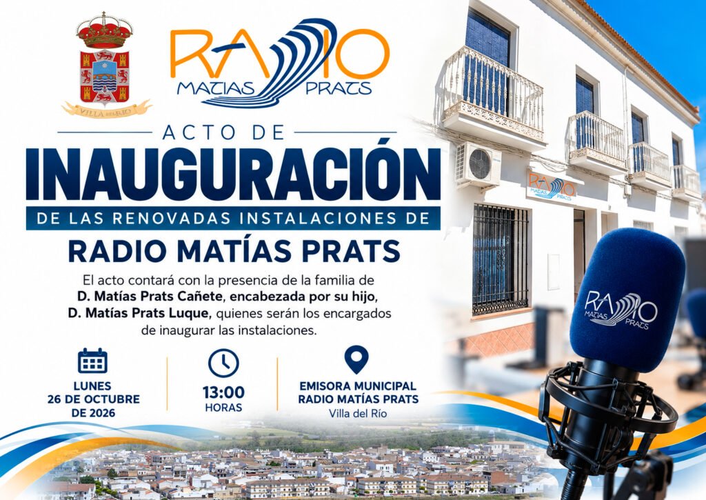 INAUGURACIÓN DE LAS RENOVADAS INSTALACIONES DE RADIO MATÍAS PRATS, LA EMISORA MUNICIPAL DE VILLA DEL RÍO