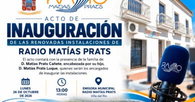 INAUGURACIÓN DE LAS RENOVADAS INSTALACIONES DE RADIO MATÍAS PRATS, LA EMISORA MUNICIPAL DE VILLA DEL RÍO INAUGURACIÓN DE LAS RENOVADAS INSTALACIONES DE RADIO MATÍAS PRATS, LA EMISORA MUNICIPAL DE VILLA DEL RÍO